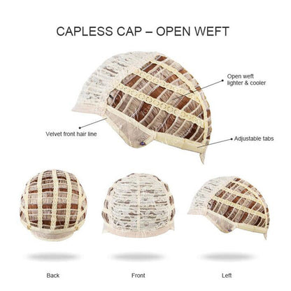 Long Wavy Brown Wig With Bangs Cosplay Party Hair Wigs